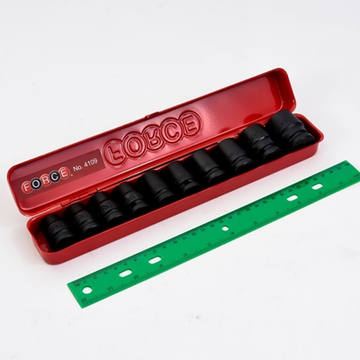 รูปตัวอย่าง 4109 ชุดบ๊อกซ์ลมสั้น 6เหลี่ยม1/2" 10PCS