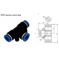 ข้อต่อลม air fitting - **ข้อต่อเสียบสายลม 3 ทาง Model : SPE
