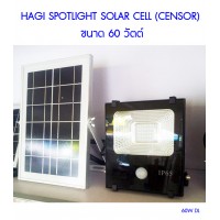 หลอดไฟ led - (60W DL) Hagi LED Spotlight Solar Cell (Sensor) 60 วัตต์