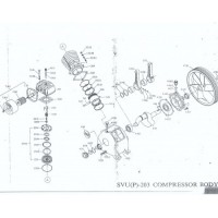 อะไหล่ปั๊มลม สวอน swan - อะไหล่ปั๊มลมสวอน 3 แรงม้า รุ่น SVP-203