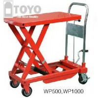 ไฮดรอลิคยกเครื่อง แม่แรง พาเลท - ***TOYO รถยกไฮดรอลิค รถเข็นไฮดรอลิค แบบซี่กรรไกร, 1000 กิโลกรัม :WP1000